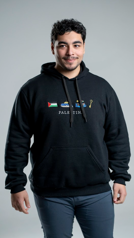 Moletom Bordado Simbolos Palestinos - Loja Al Baraka