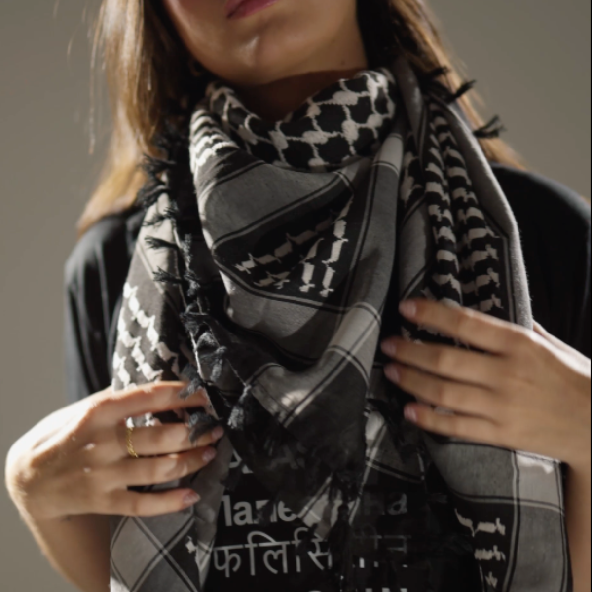 Kufyia Preta e Branca - Loja Al Baraka