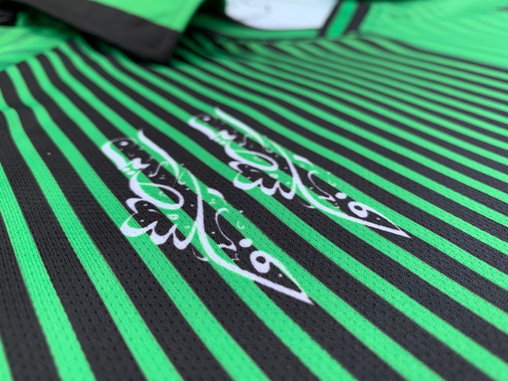 Camisa de futebol retrô verde Palestina (Dinamarca)