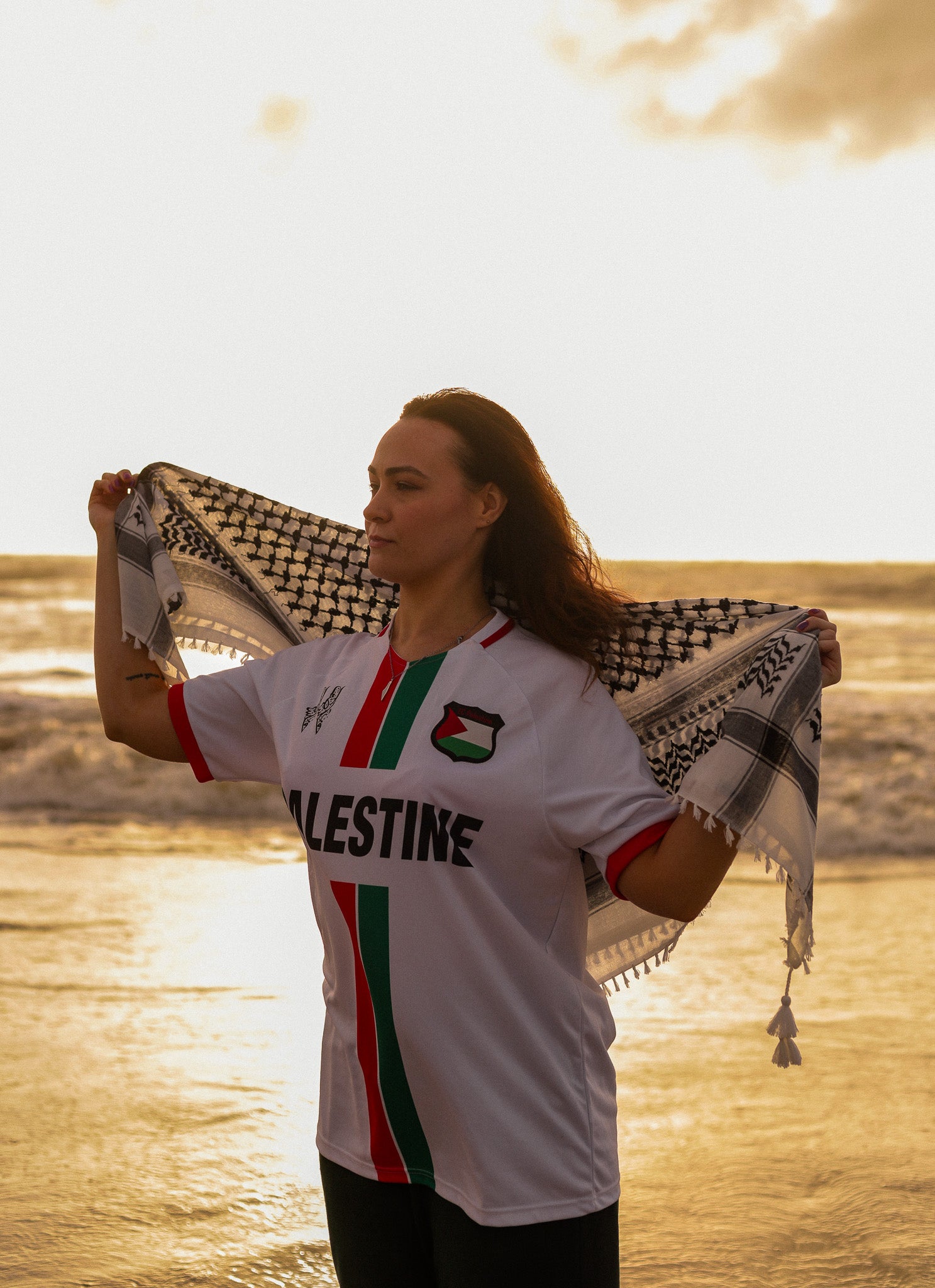 Camiseta da Seleção Palestina De Futebol Branca - Loja Al Baraka