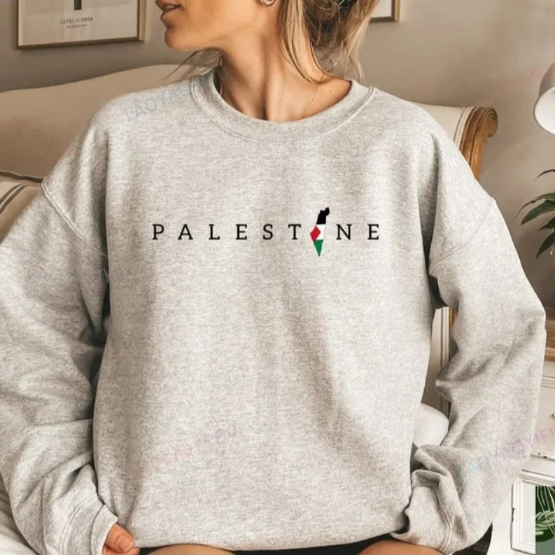 Moletom sem Capuz Palestine - Loja Al Baraka - Pré Venda