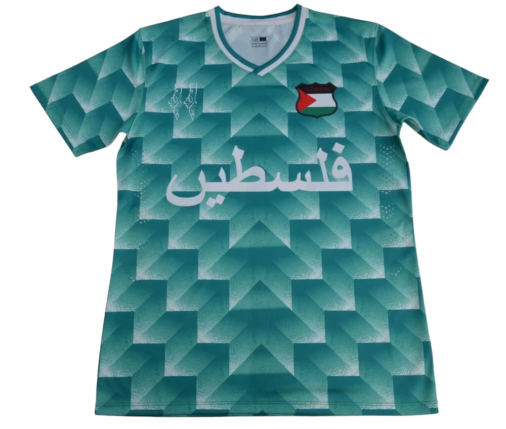 Camiseta de futebol retrô verde Palestina