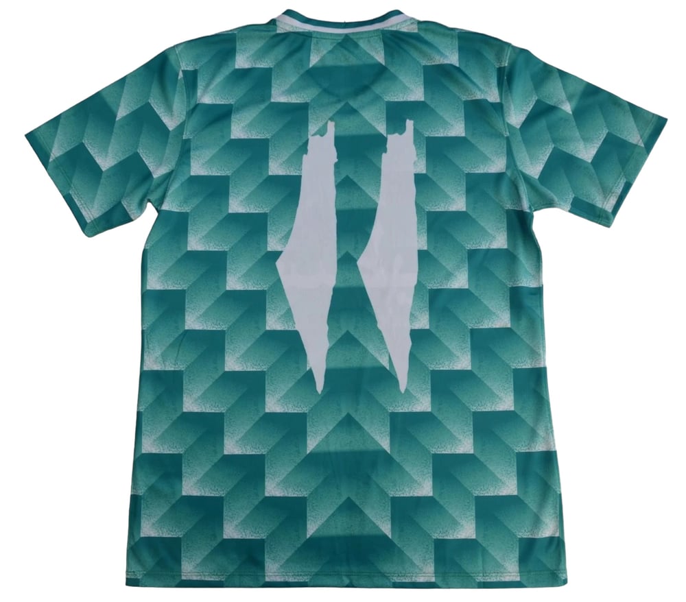 Camiseta de futebol retrô verde Palestina