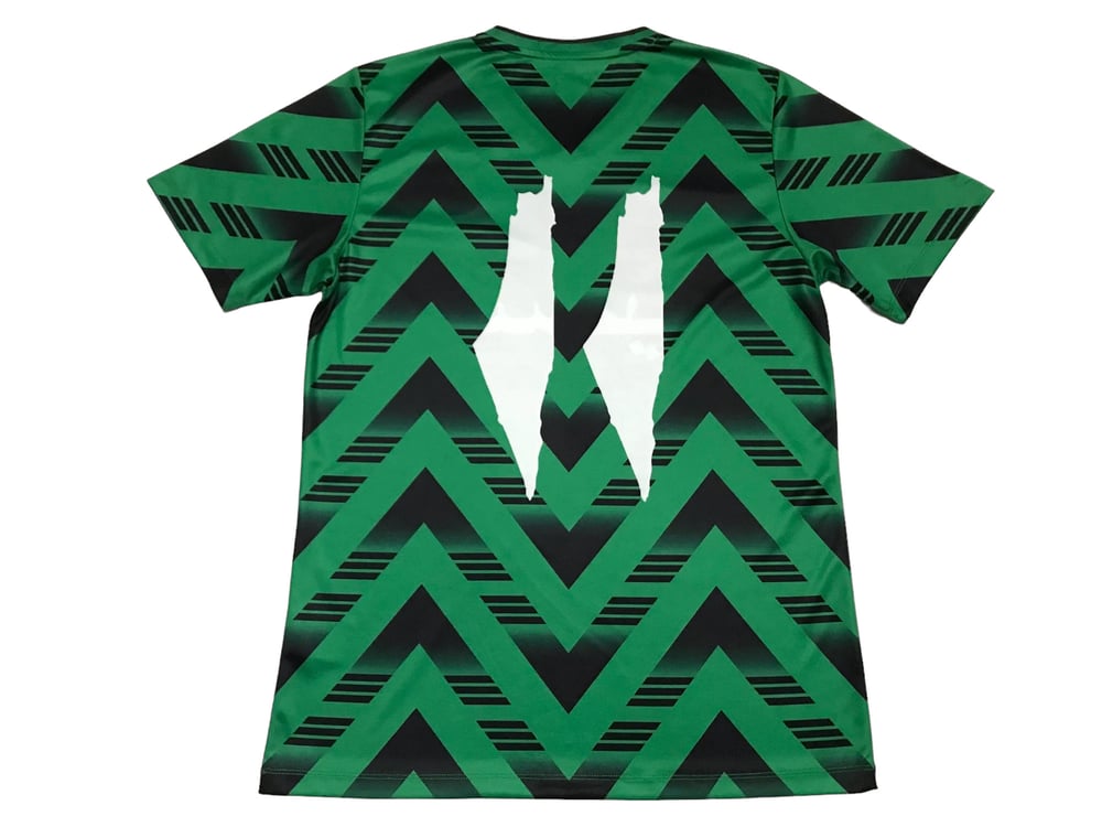 Camisa de Futebol Palestina Retrô (Verde/Preto)