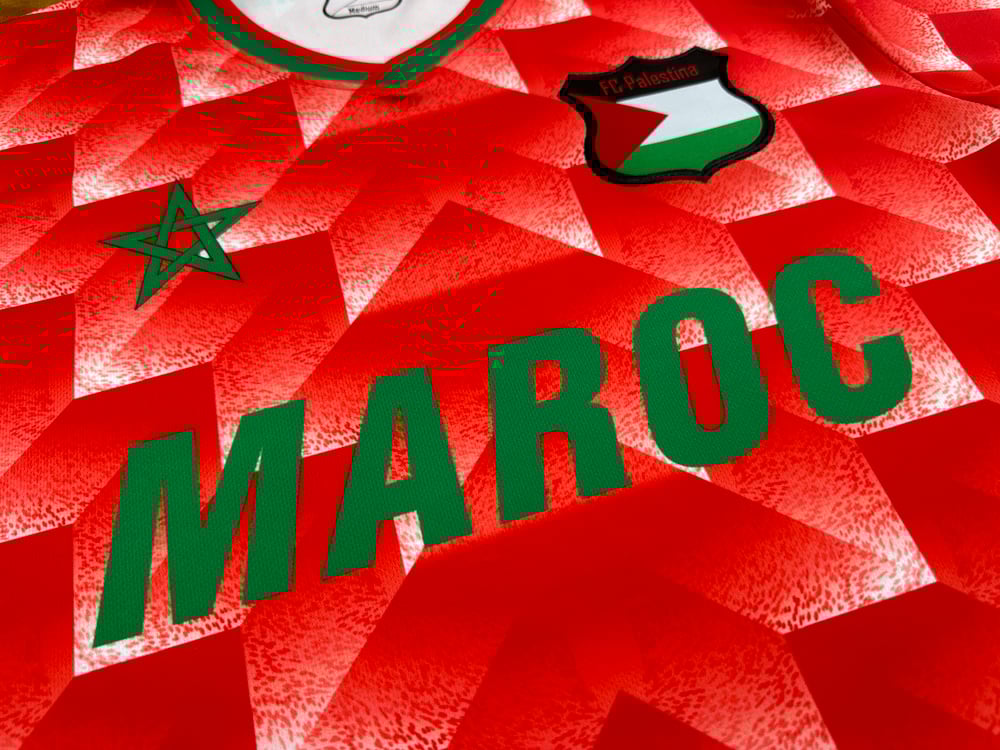 Camiseta Retro Palestina x Marrocos - Loja Al Baraka