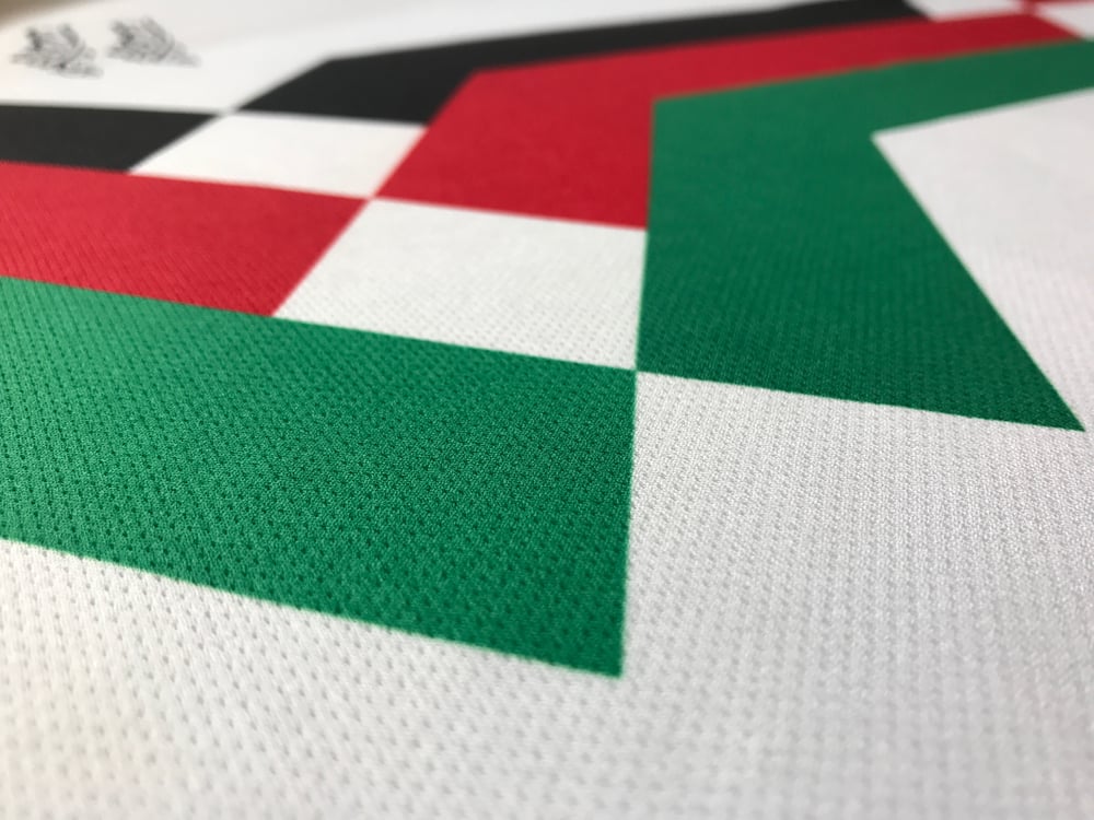 Camiseta de futebol retrô branca Palestina (nova temporada)