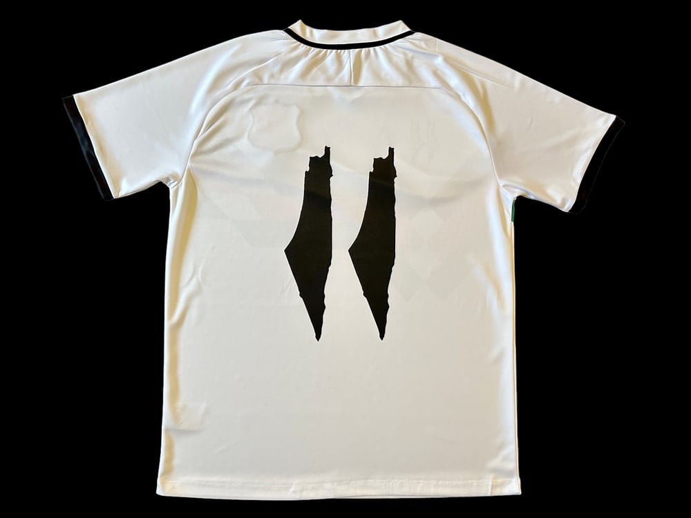 Camiseta de futebol retrô branca Palestina (nova temporada)