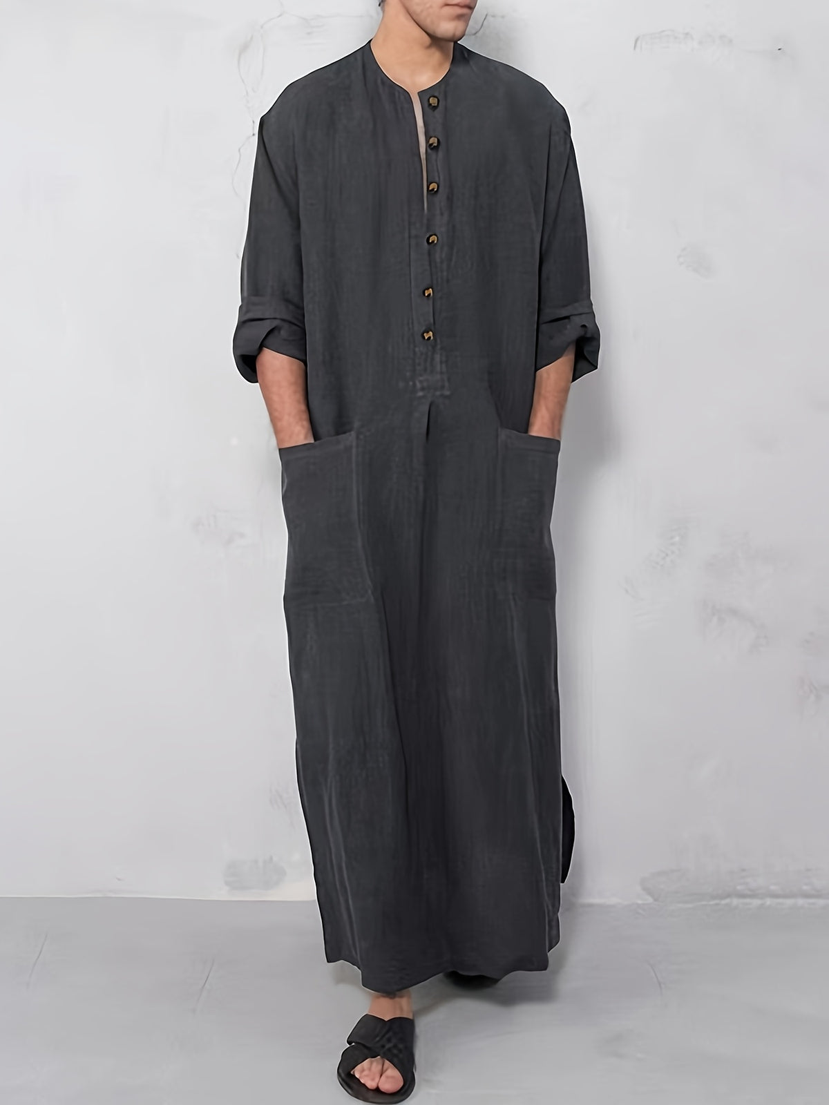 Abaya de Manga Curta - Loja Al Baraka