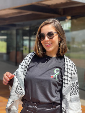 Camiseta Símbolo de Paz Palestina - Loja al Baraka - EM ESTOQUE