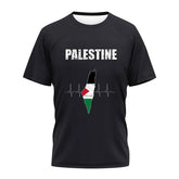 Camiseta Palestina Com Mapa Estampado - Loja Al Baraka