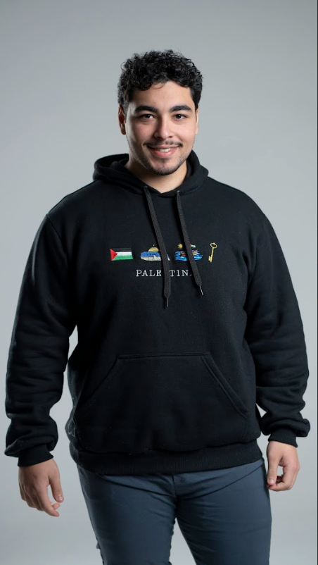 Moletom Bordado Simbolos Palestinos - Loja Al Baraka