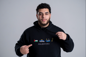 Moletom Bordado Simbolos Palestinos - Loja Al Baraka