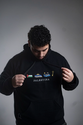 Moletom Bordado Simbolos Palestinos - Loja Al Baraka