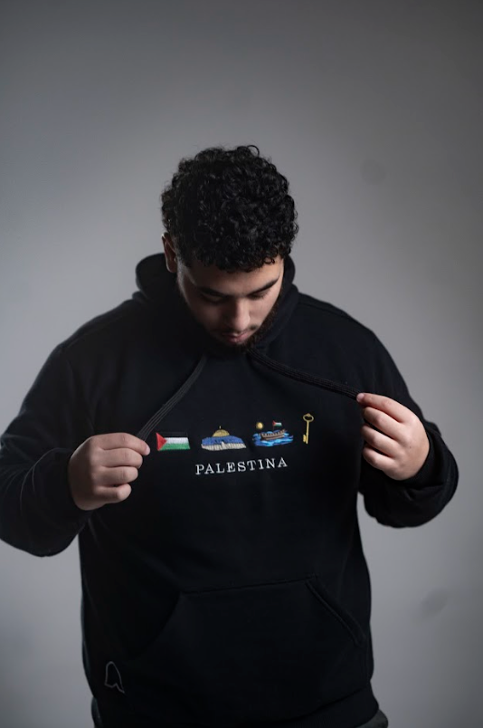 Moletom Bordado Simbolos Palestinos - Loja Al Baraka
