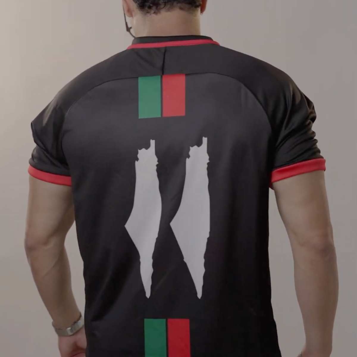 Camiseta da Seleção Palestina De Futebol Preta - Loja Al Baraka