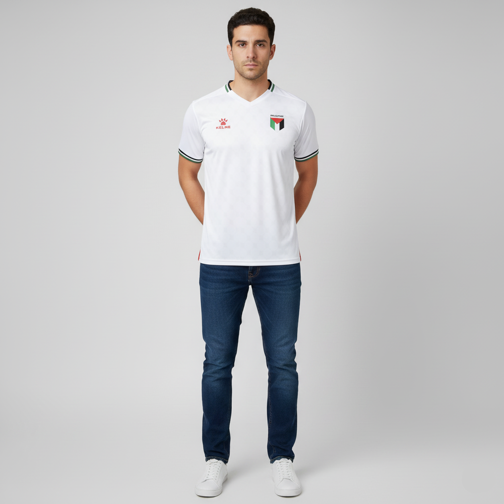 Camiseta Branca da Seleção Palestina 25/26 – Loja Al Baraka