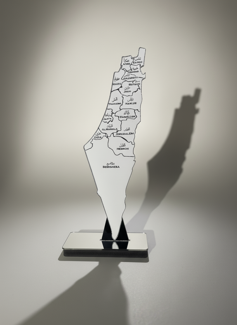 Decoração Para Casa - Mapa da Palestina Original - Loja Al Baraka
