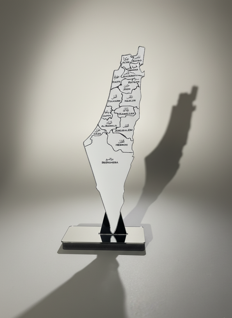 Decoração Para Casa - Mapa da Palestina Original - Loja Al Baraka