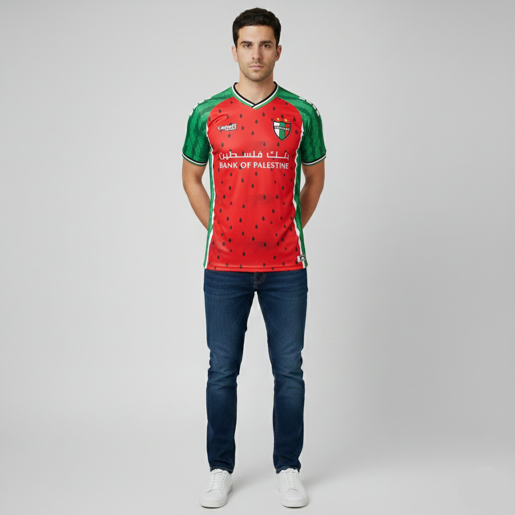 Camiseta da Seleção Palestina Melancia Lançamento 2025 - Loja Al Baraka