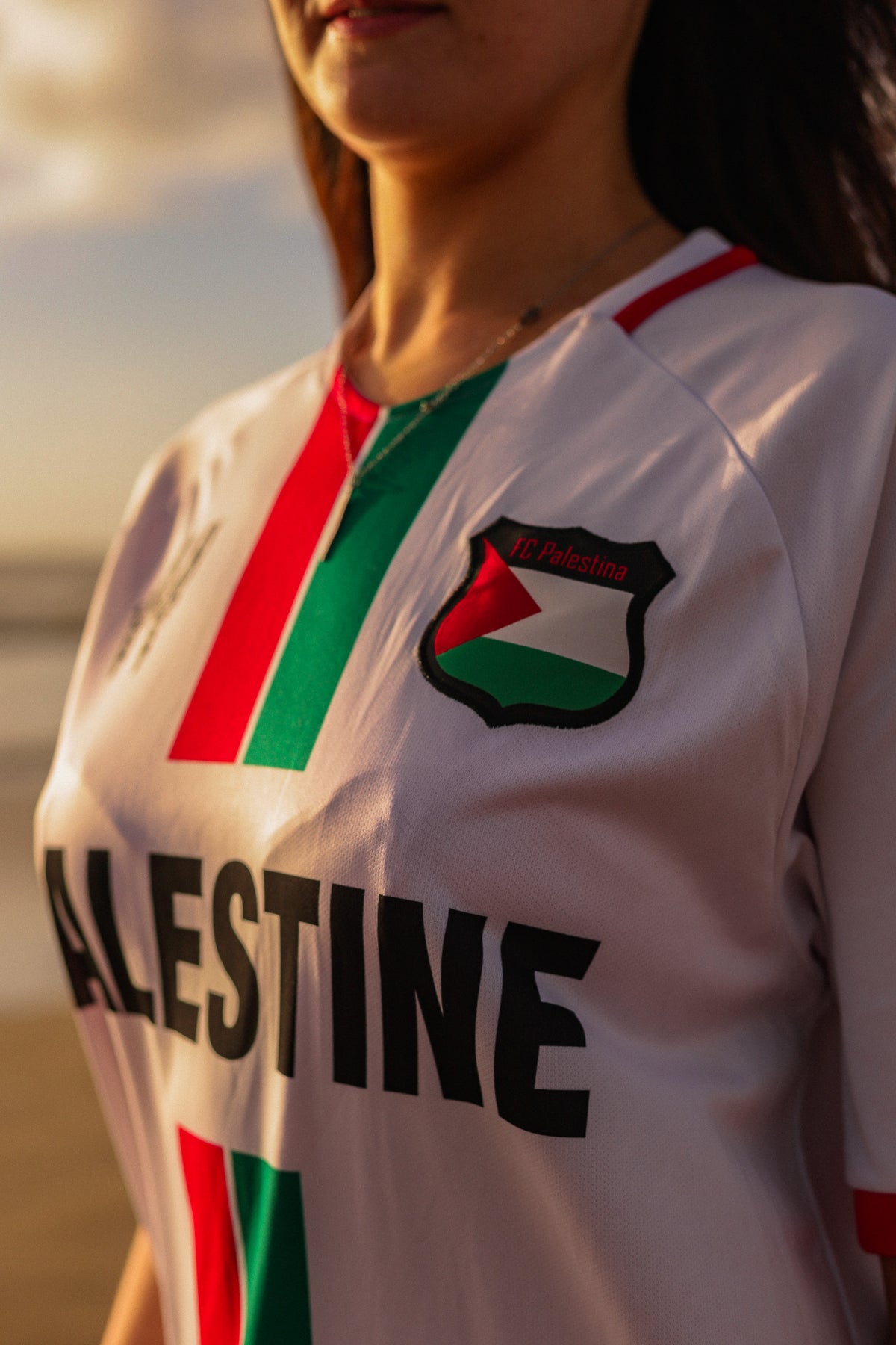 Camiseta da Seleção Palestina De Futebol Branca - Loja Al Baraka