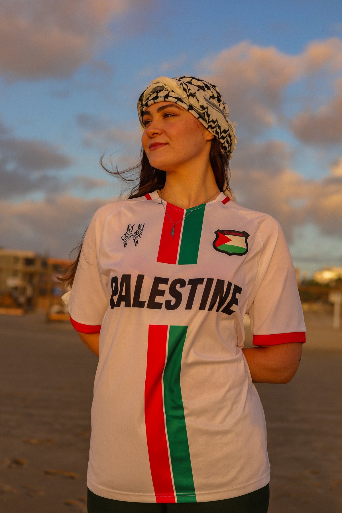 Camiseta da Seleção Palestina De Futebol Branca - Loja Al Baraka