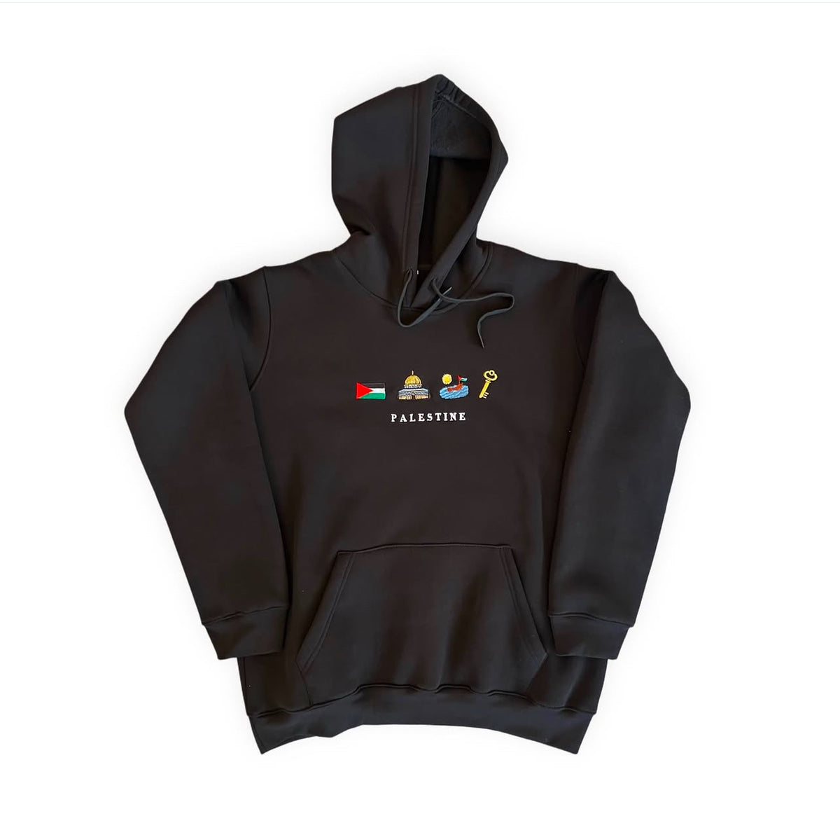 Moletom Bordado Simbolos Palestinos - Loja Al Baraka - Pré Venda