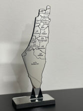 Decoração Do Mapa Original da Palestina - Prata - Loja Al Baraka