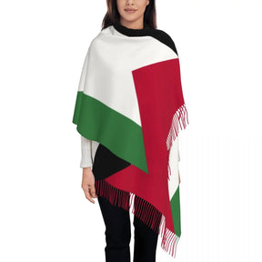 Lenço com Bandeira da Palestina e Kufyia Palestina - Loja Al Baraka