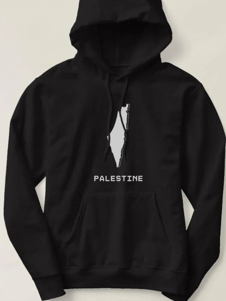 Moletom Com Capuz Mapa Palestine - Loja Al Baraka