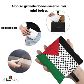 Bolsa Padrão Bandeira da Palestina - Loja Al Baraka
