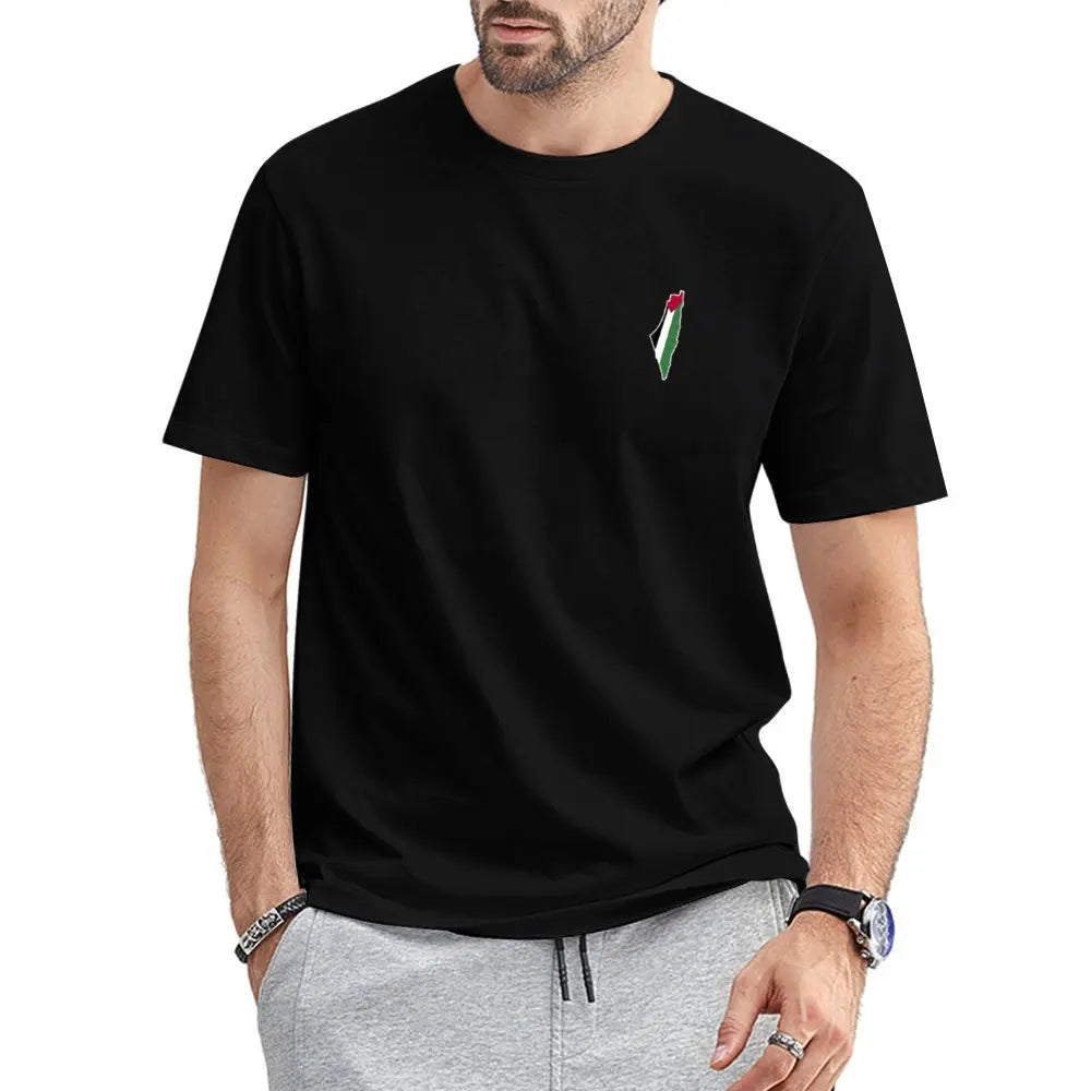 Camiseta Slim com o Mapa da Palestina - Loja Al Baraka