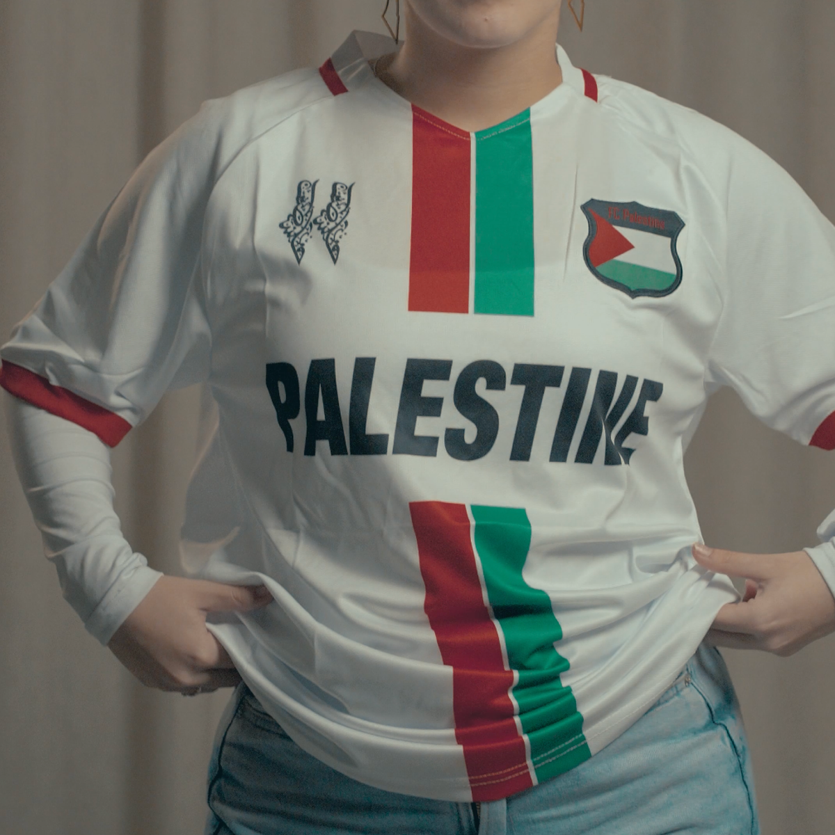 Camiseta da Seleção Palestina De Futebol Branca - Loja Al Baraka
