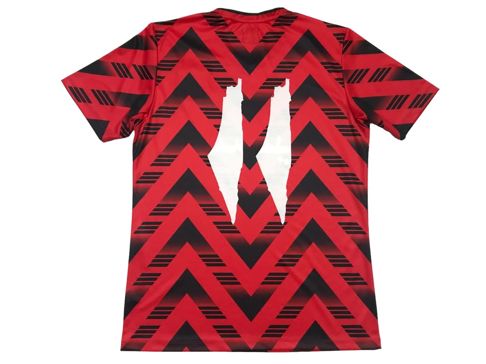 Camisa de Futebol Palestina Retrô (Vermelho/Preto)