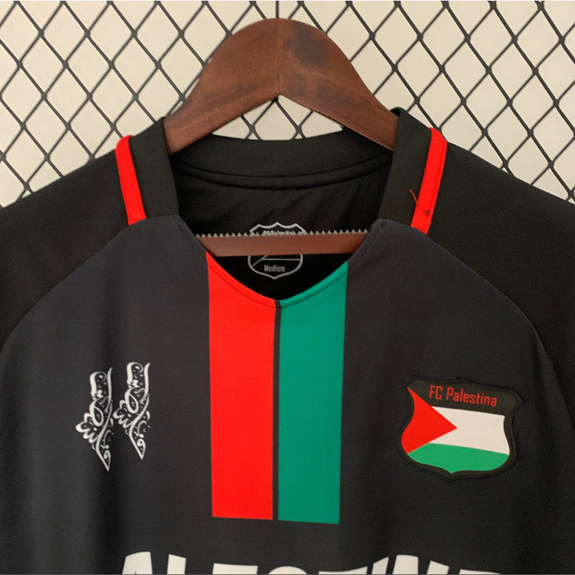 Camiseta da Seleção Palestina De Futebol Preta - Loja Al Baraka