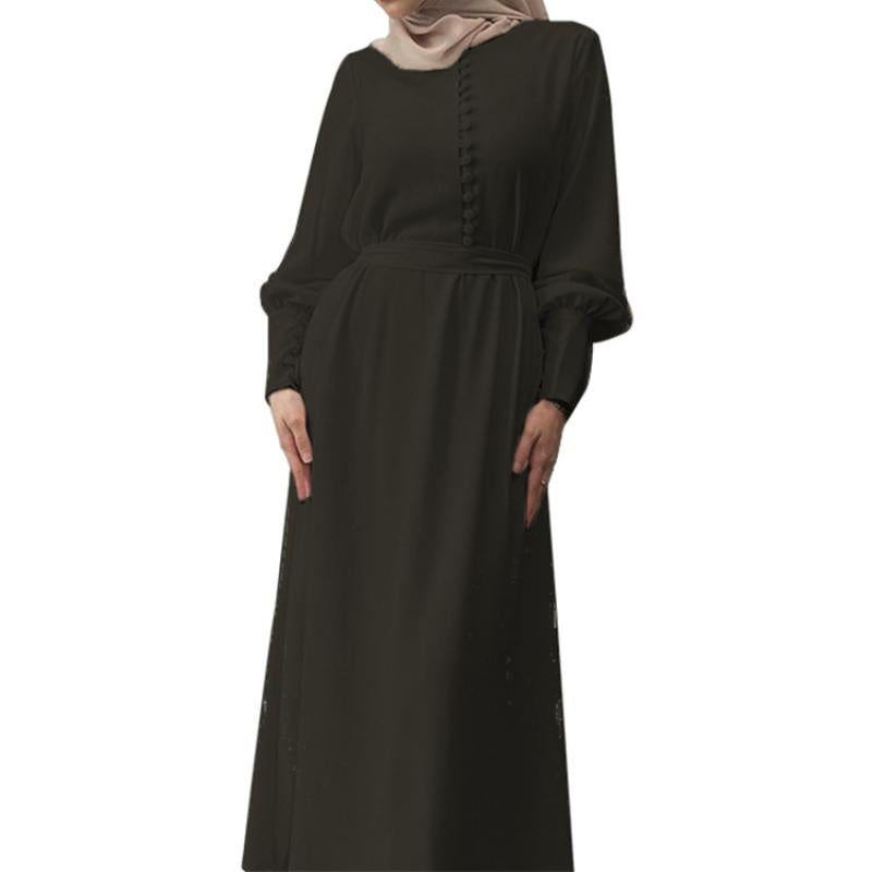 Abaya Muslimah Feminina De Manga Comprida - Loja Al Baraka